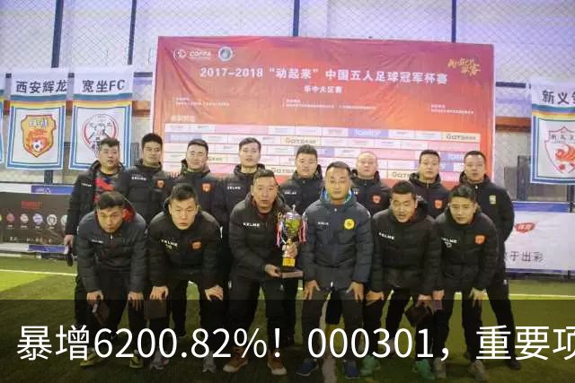 暴增6200.82%！000301，重要项目恢复生产